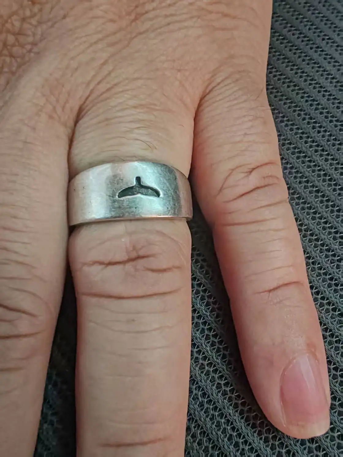 Cute Small Whale Tail Ring