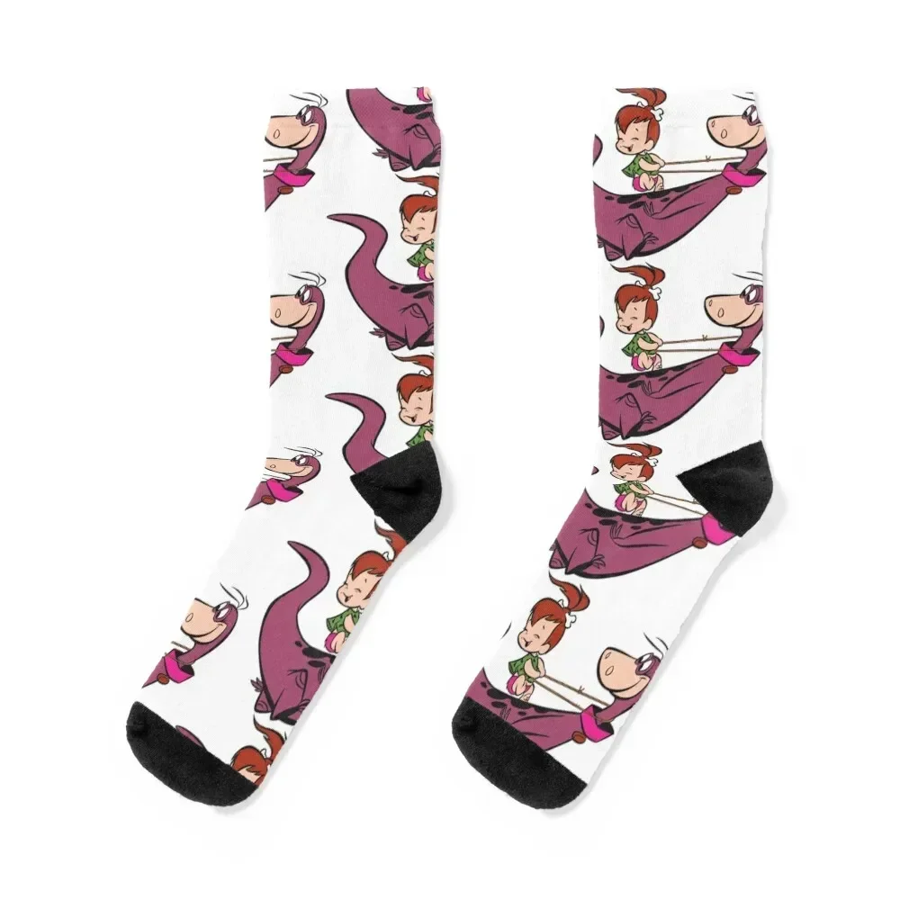 Pebbles and Dino Socks snow Children's designer brand Rugby Men's Socks Luxury Women's