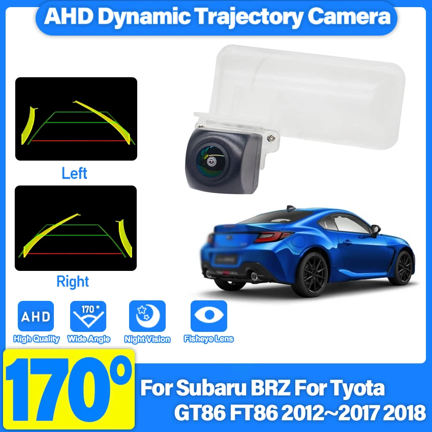 

Водонепроницаемая камера заднего вида HD 1280*720 с углом обзора «рыбий глаз» для Subaru BRZ и Toyota GT86/FT86 2012-2018, аксессуары для парковки и заднего хода автомобиля