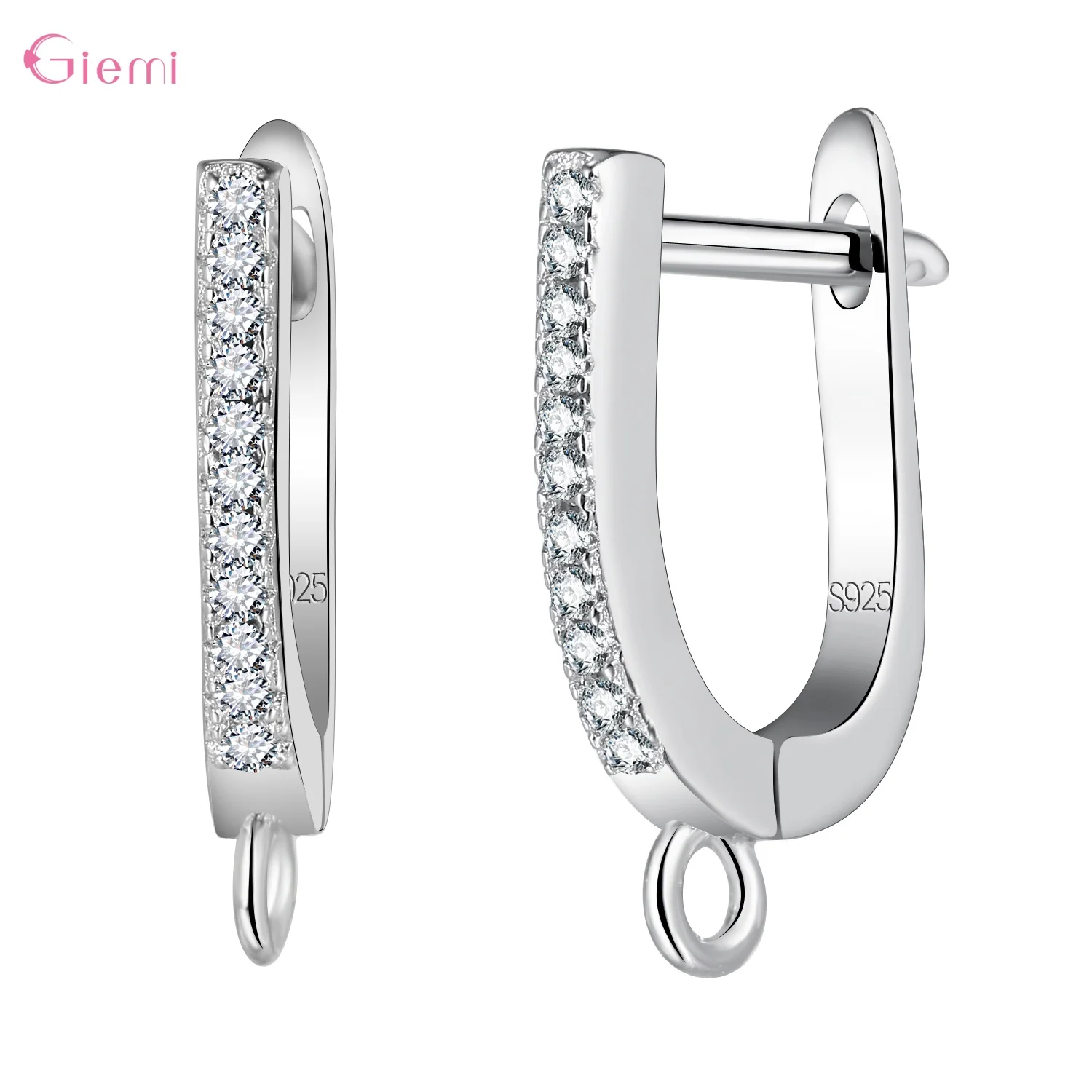 Fine Jewelry Findings DIY Accessories Pure 925 Sterling Silver Hook Hoop Lever Back Earrings Making Components Wholesale Price