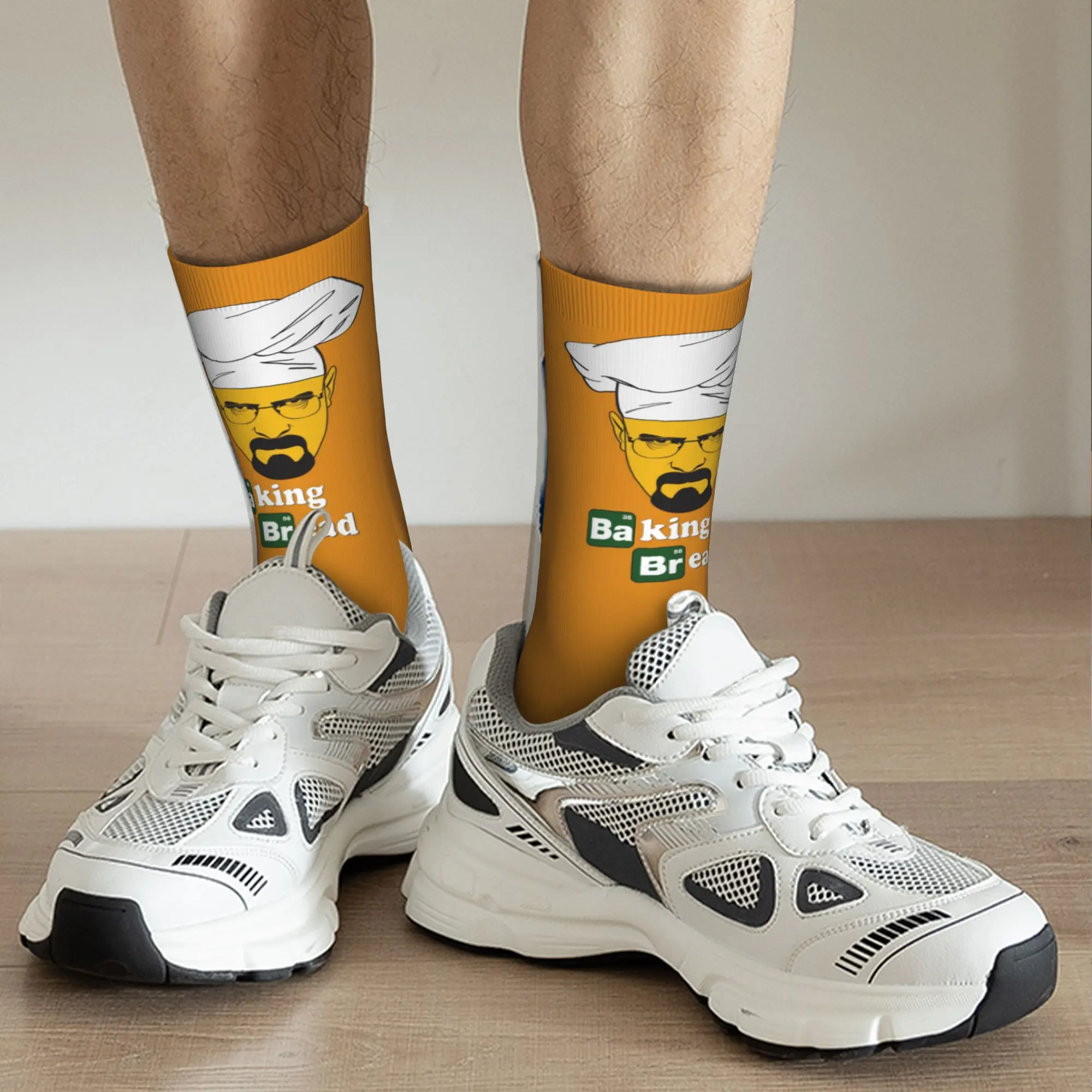 مخصص مضحك طباعة الفكاهة كسر سيئة والتر وايت كوك الجوارب للرجال النساء بسط الصيف الخريف الشتاء طاقم الجوارب