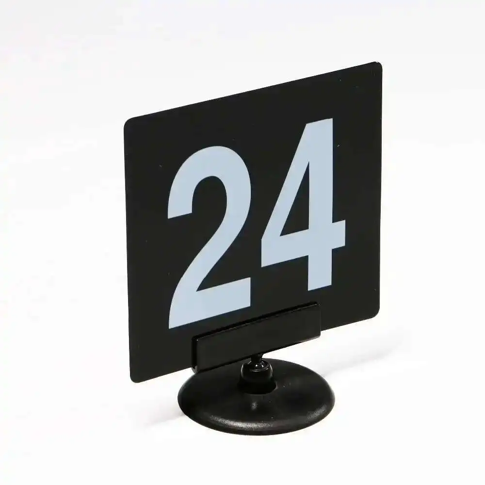 100*95mm Drink Store Digital Number Seat Card Desk Sign Signage Label Plate Pvc Restaurant Table Serial Number Tags Plastic Sign