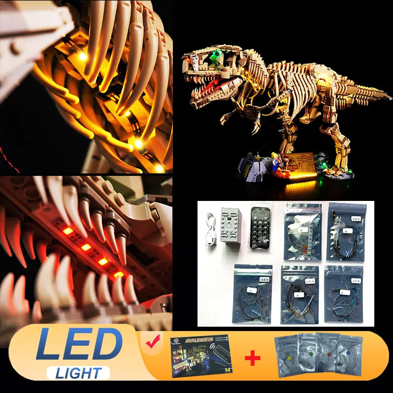 مجموعة إضاءة LED لـ LEGO 76968 Park Dinosaur World Lamp Idea DIY هدية (لا تشمل مجموعات الطوب لبنات البناء مجموعات النموذج)