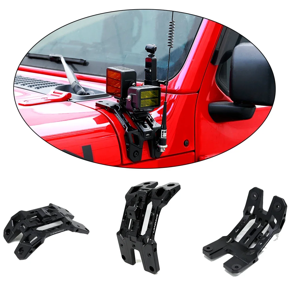 A-Pillar LED Light Bracket Exterior Car Accessories Spotlight Hood Bracket