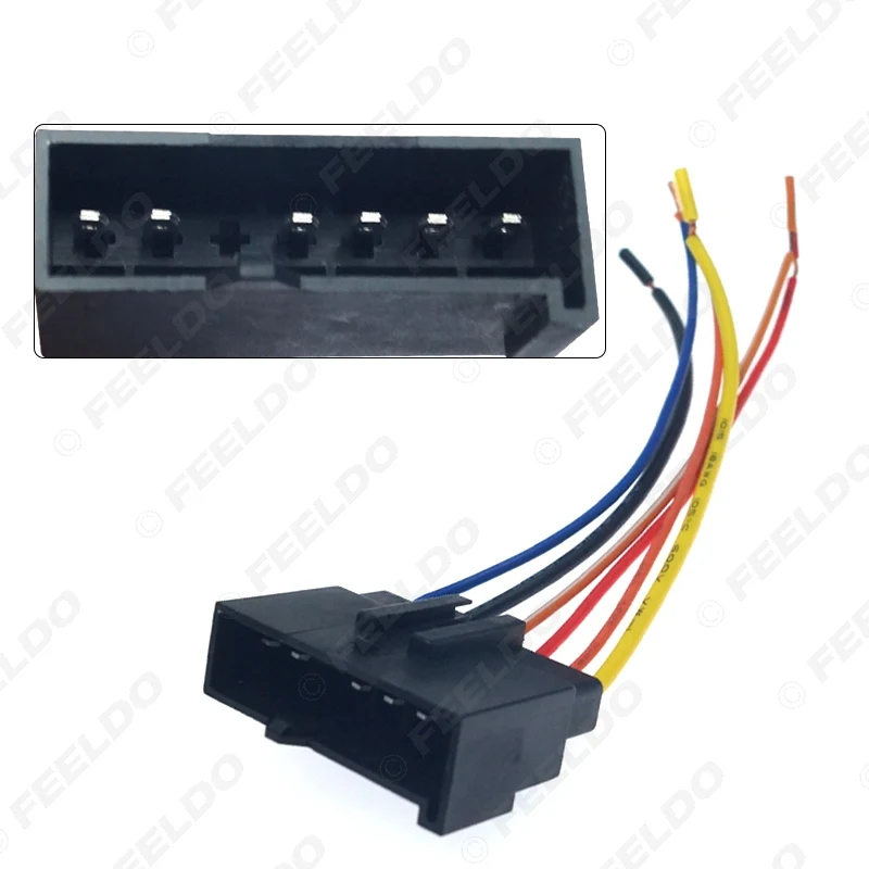 1Pair Car Radio Audio Stereo Amplifier Sub Interface Wire Harness for Ford 1987-1993 Mustang #FD-2957