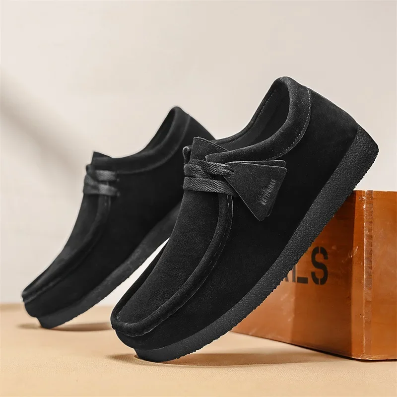 Mocasines para hombre, zapatos informales sin cordones para primavera y otoño, zapatillas transpirables para hombre, calzado plano ligero para caminar al aire libre, zapatos para hombre