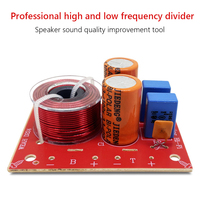 80W Bass Speaker Frequency Divider 2 Way Car Audio Woofer Loudspeaker Speakers Crossover Filter for Cars Vehicle