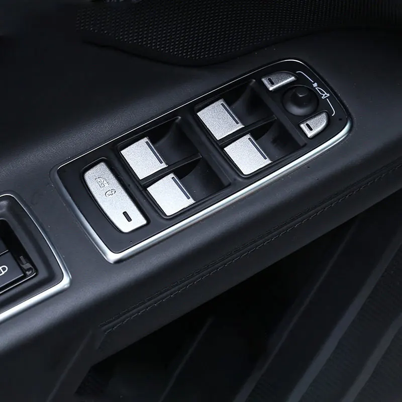 

Aluminum Alloy Glass Window Button Sticker for Jaguar F-PACE XFL XF XE XEL E-Pace 2016 2017 2018 2019 Car Interior Accessories