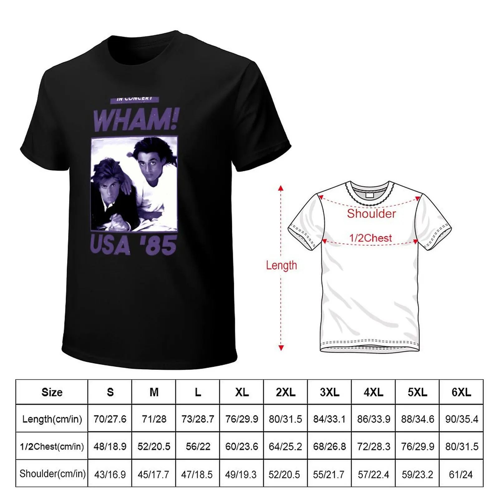 WHAMS Music Band - Tour 2024 T-Shirt Fashion Simple Casual Tee Shirt