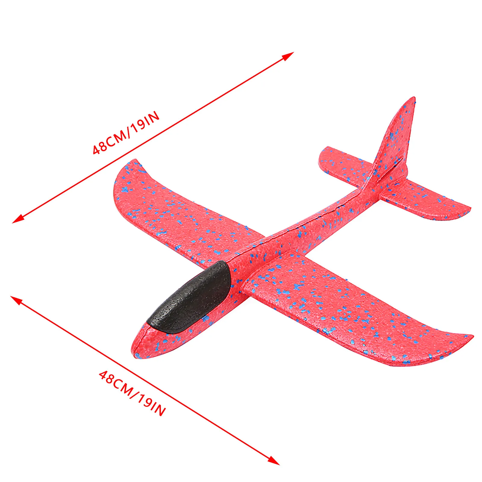 طائرة شراعية طائرة رمي يدوية كبيرة رغوة فقاعة الطائرات ضوء بالقصور الذاتي Epp في الهواء الطلق للأطفال أفضل هدية إطلاق لعب الاطفال