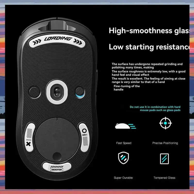 AC18(Guaranteed) Super Smooth Polished Surface Mouse Feet Skates For Logitech GPW 1Th Super Smooth Polished Surface Mouse Feet A