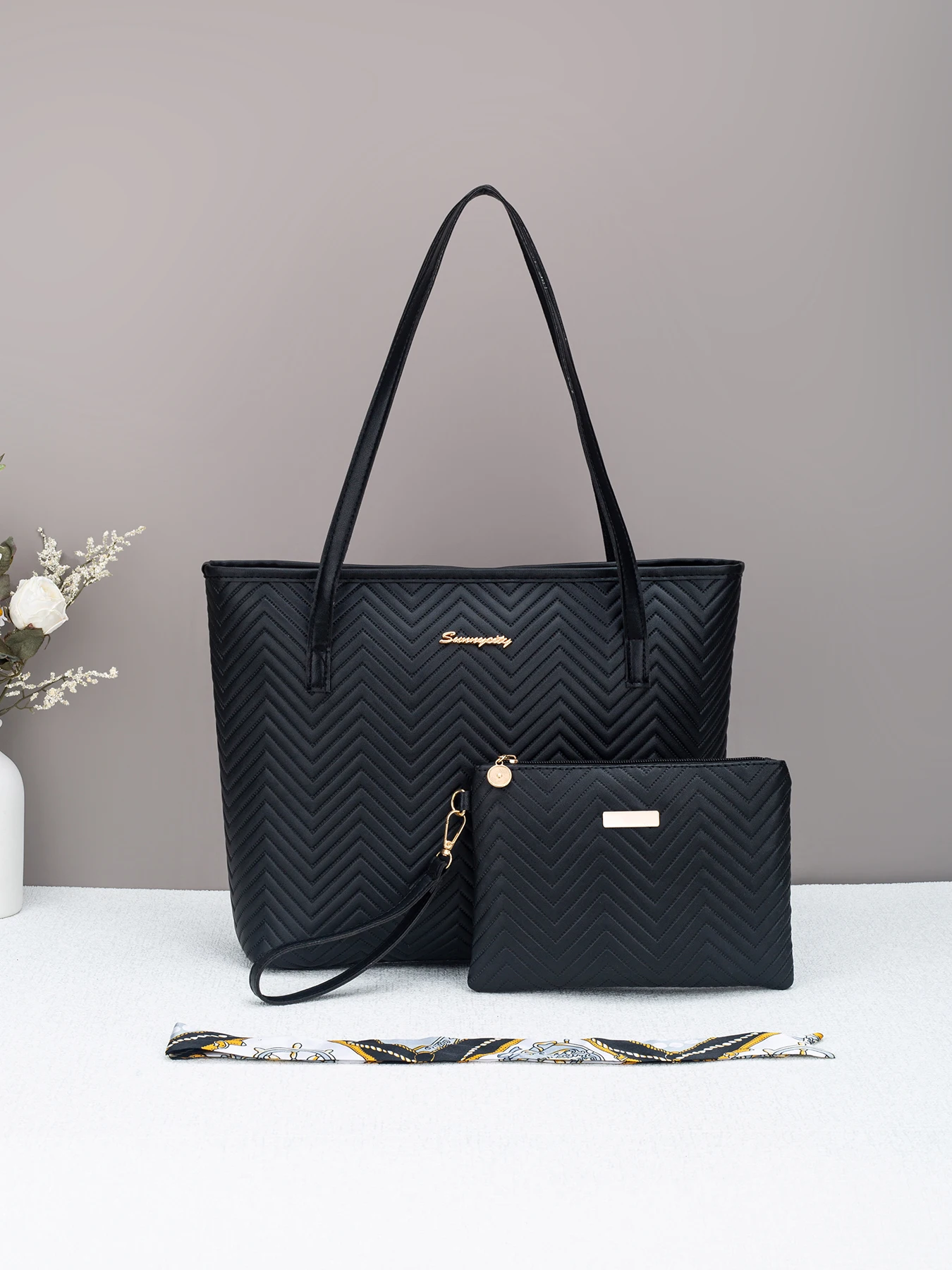 Neue stilvolle und vielseitige Damen-Umhängetasche, einfache und elegante Tragetasche mit großem Fassungsvermögen zum Pendeln – Detail 4