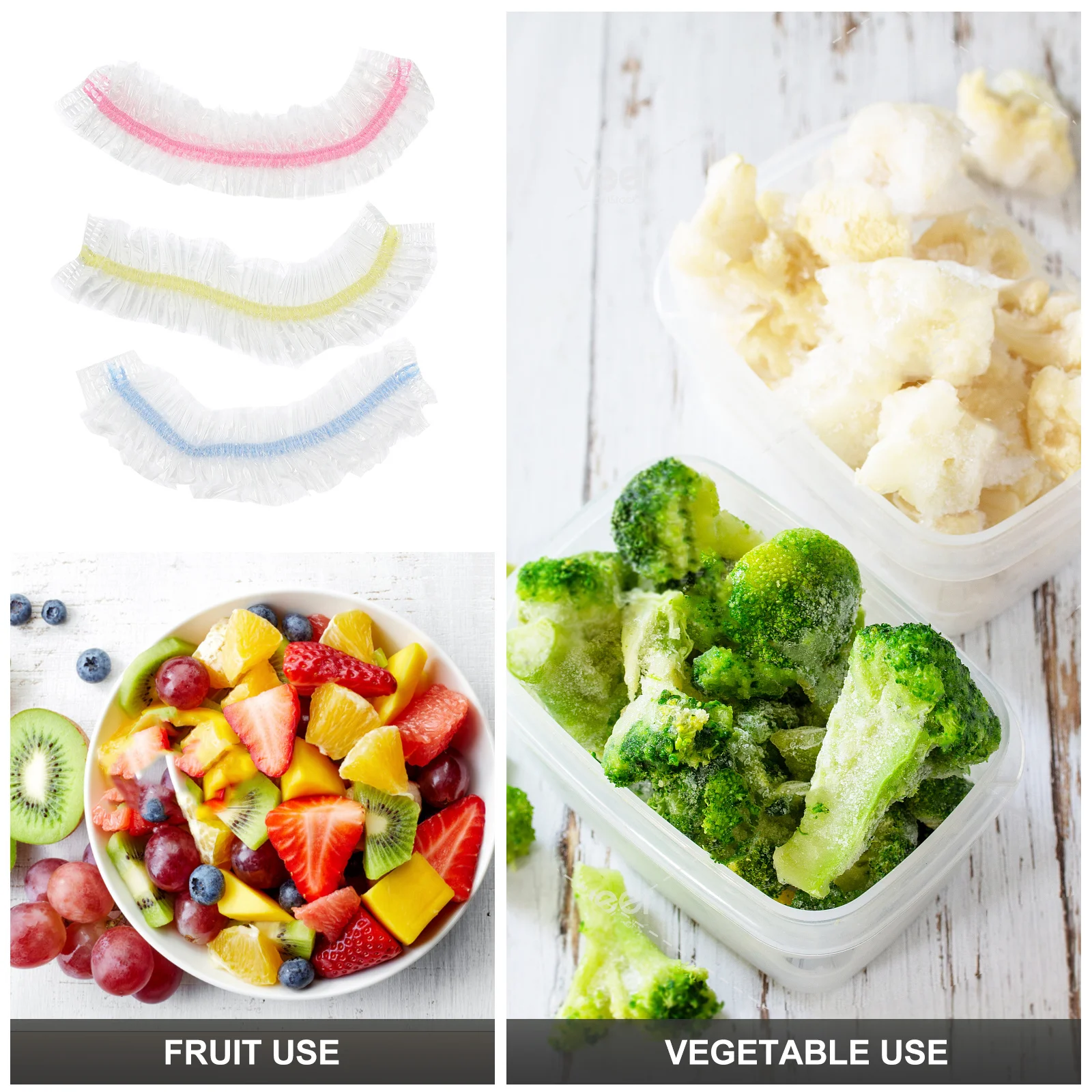 

100Pcs Stretch Bowl Cover Elastic Food Storage Bowl Cover Sleeve Multipurpose Kitchen Supplies for Fresh Food Preservation