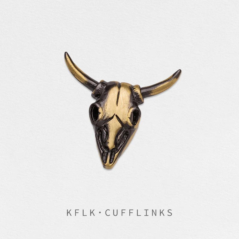 

KFLK fashion Brooch Pins Exquisite Bull Bronze Brand Brooches For Women Mens Costumes Badge Brooch Jewelry Wholesale