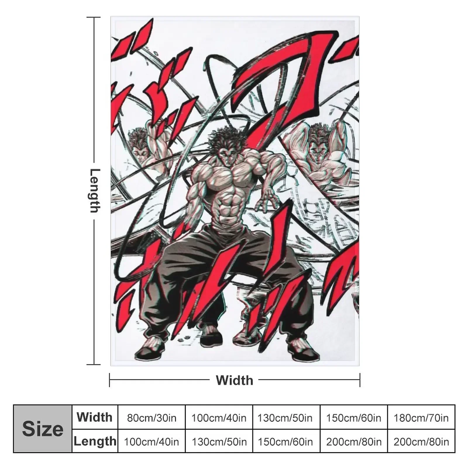 Yujiro Hanma Best Moment! (Version 2) Throw Blanket Softest Hairys Luxury Throw Luxury Thicken Blankets