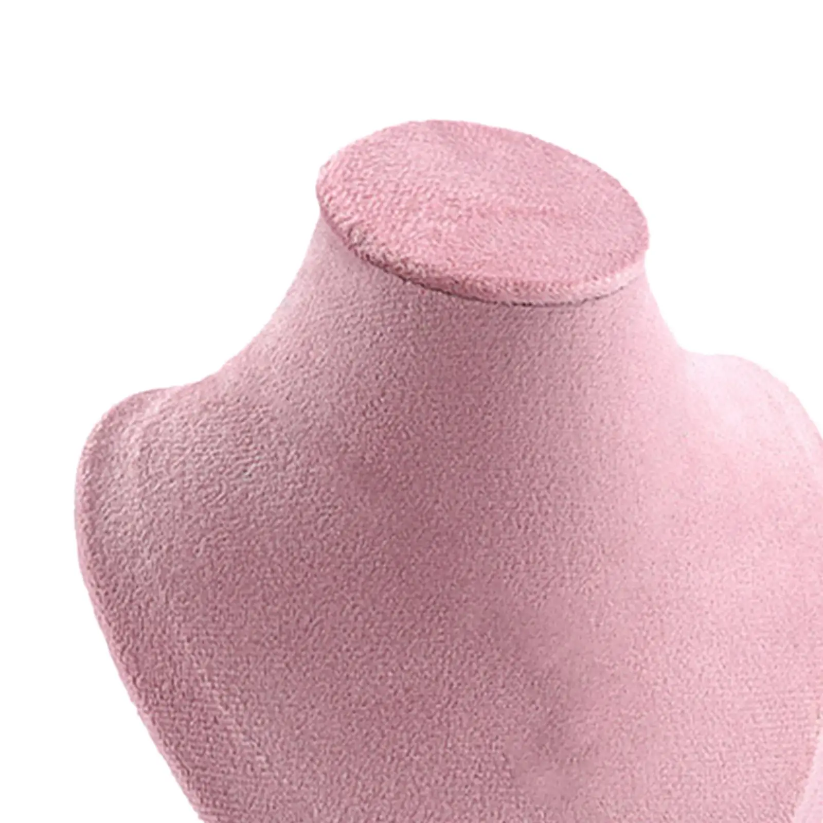 حامل عرض القلادة، حامل تمثال نصفي للمجوهرات، حامل قلادة أنيق مخملي #5