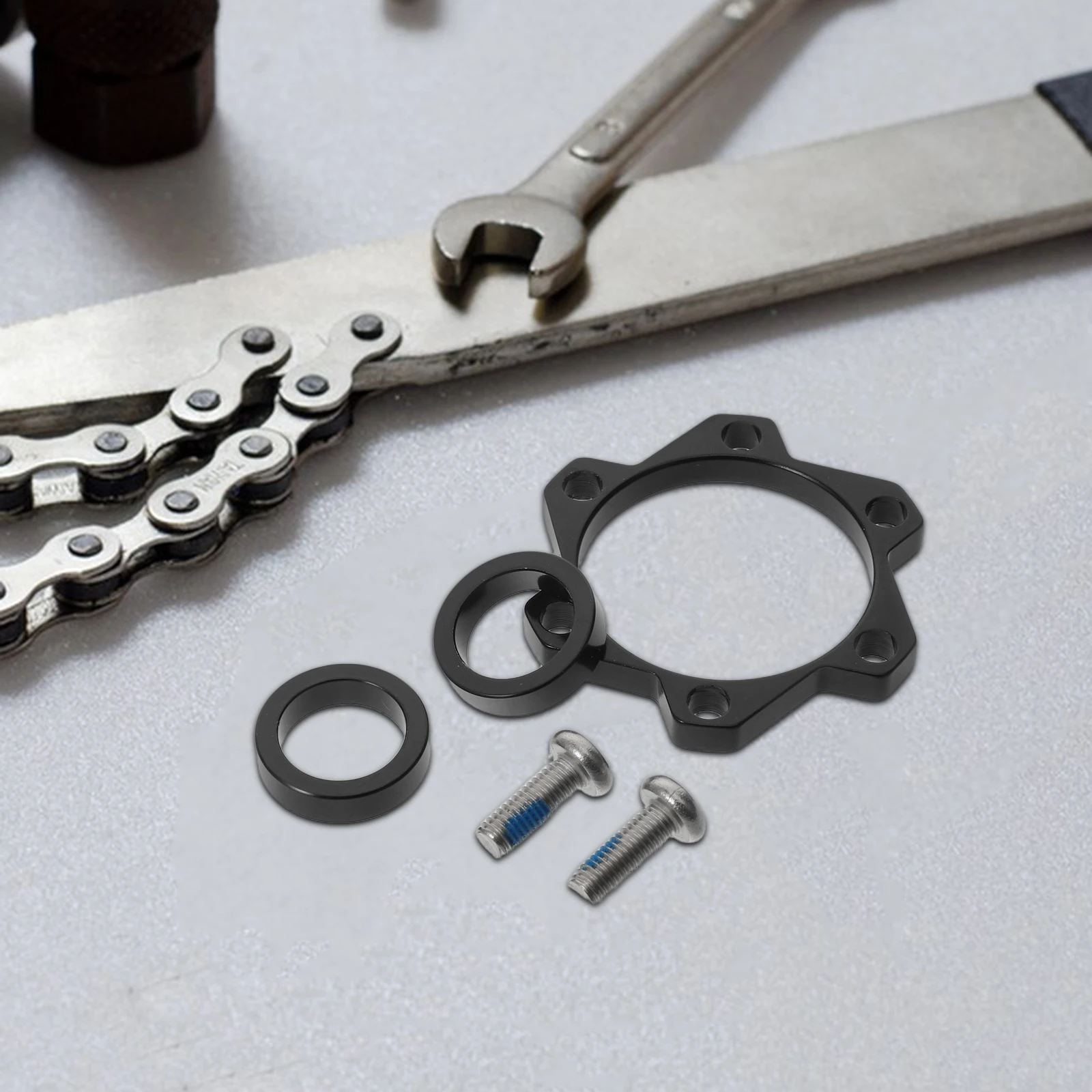 

1 Set Disc Brake Mount Adapter Bicycle Boost Conversion Kit For Mountain Bike Non-Boost Wheel Rotor Alignment Spacers Thru Axle