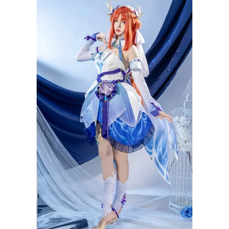 

Nilou Cosplay Game Genshin Impact Costume Skin Sweet Gorgeous Dress Halloween Party Role Play Clothing spot goods