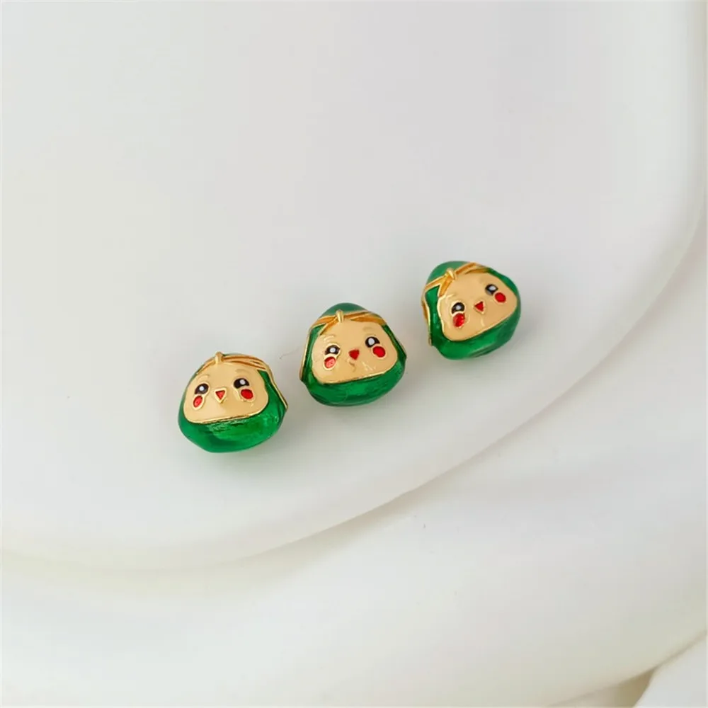 DIY Red String Bracelet Dragon Boat Festival Featuring Large Hole Lucky Beads for Babies Made Ancient Vietnamese Sand Gold