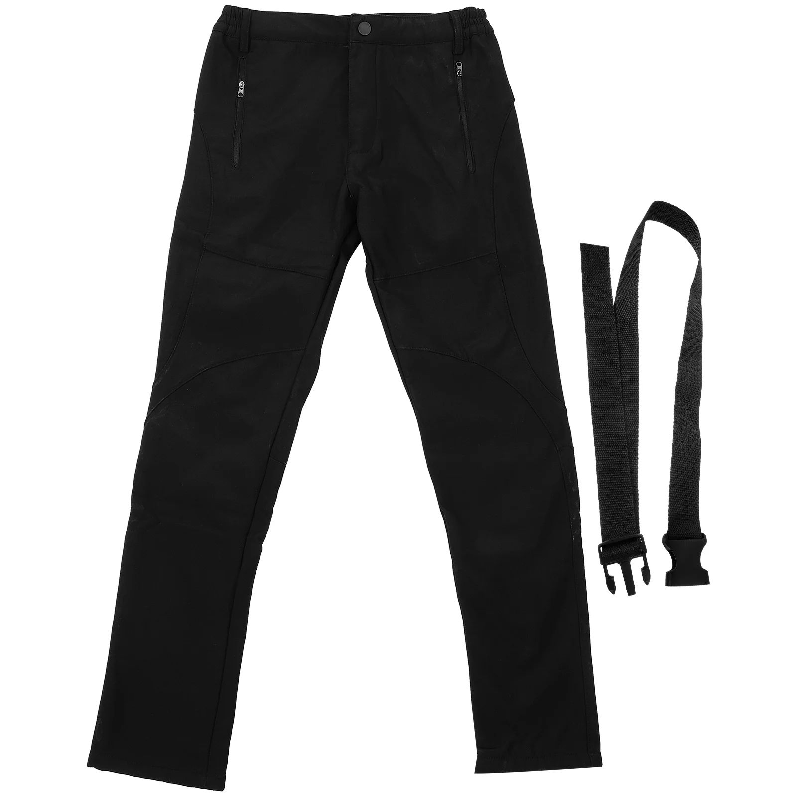 

Windproof Sports Pants Softshell Waterproof Skiing Women Sweatpants Lightweight Quick Dry Straight Leg Zippered Cargo Pockets
