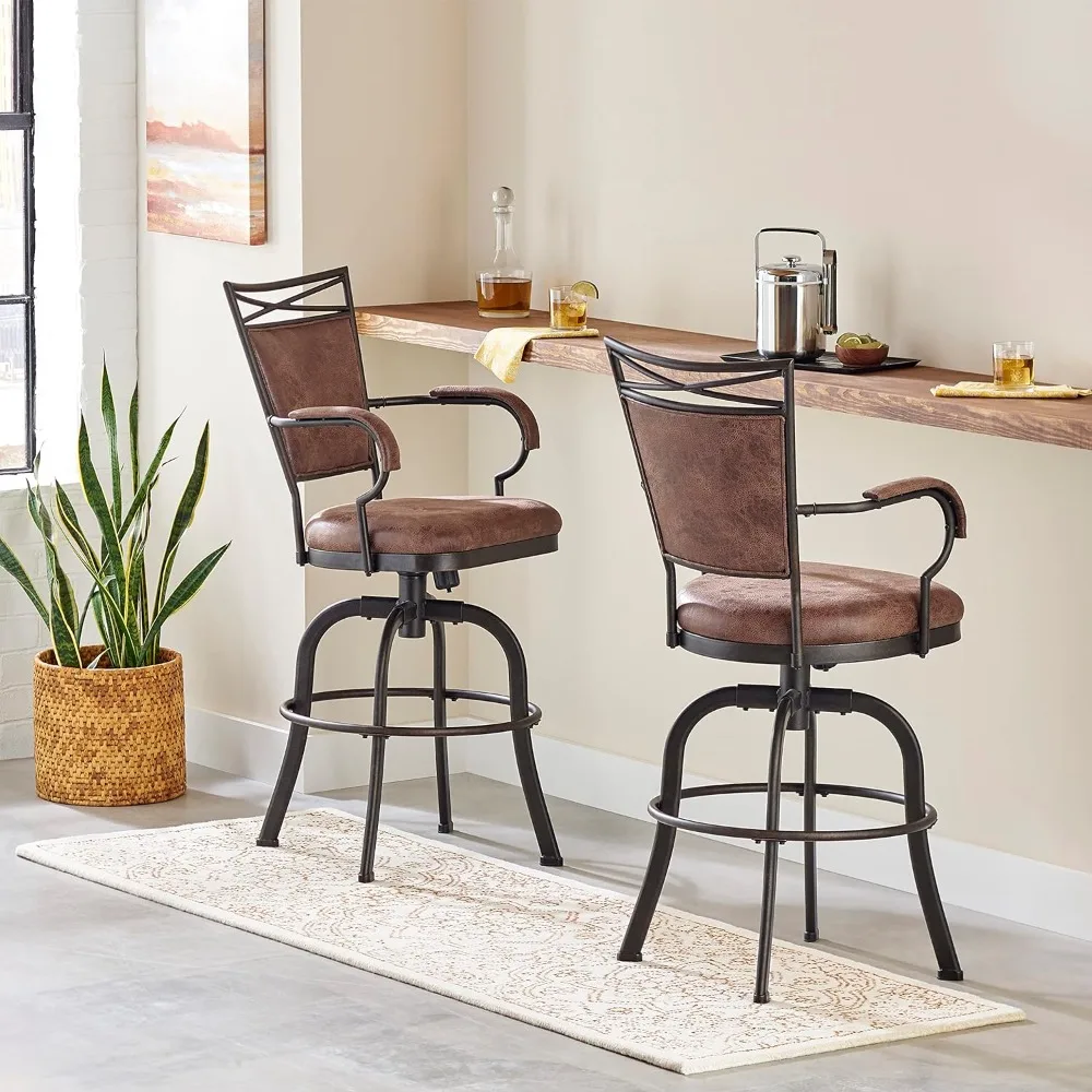 Bridgetown Swivel Tilt Barstool Bar Chair Aged Bronze Finish Chairs Furniture Stools Stool