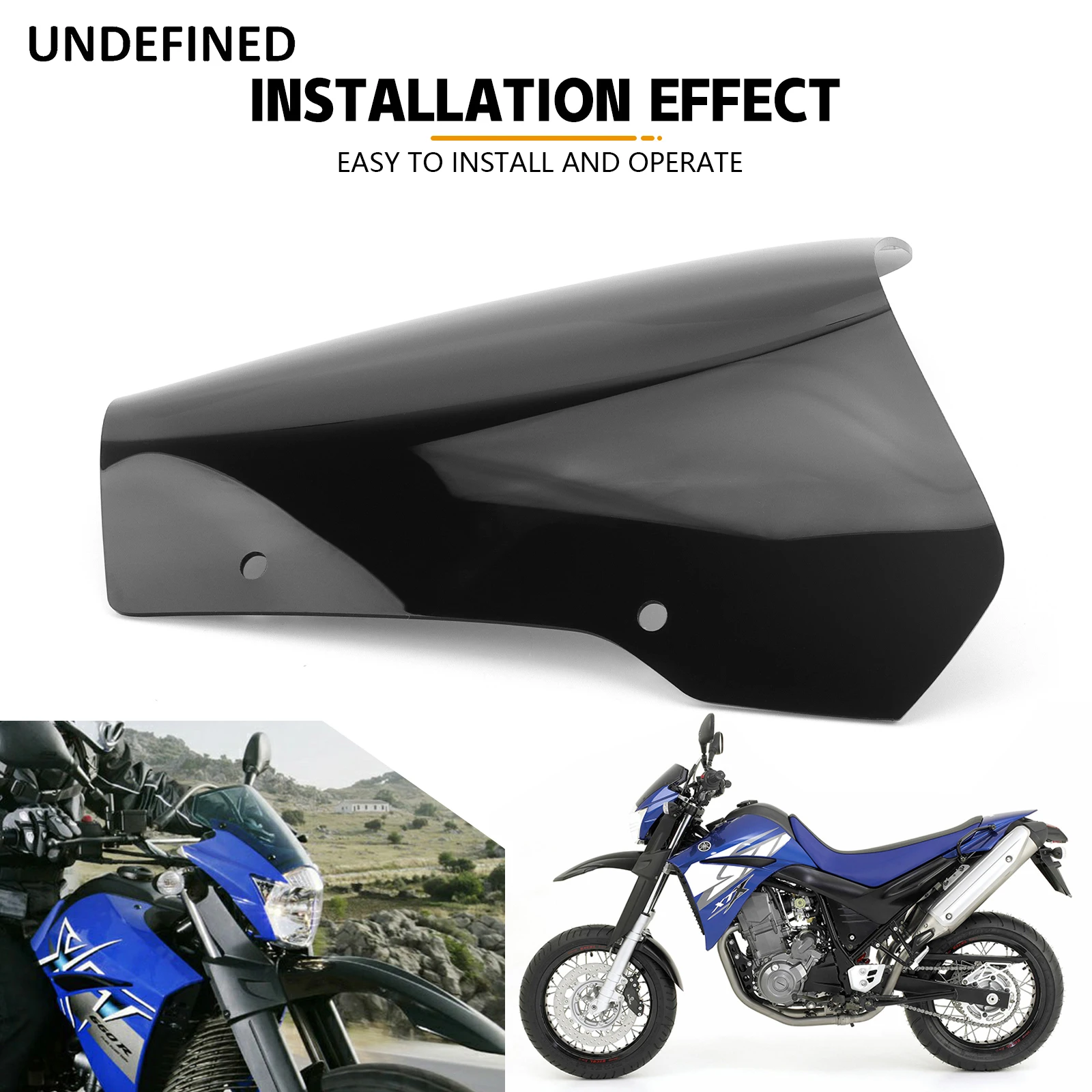 Yamaha XT660 R 04-16 용 윈드 실드 주행 거리계 바이저, 전면 윈드 실드 디플렉터, XT660 R 오토바이 액세서리