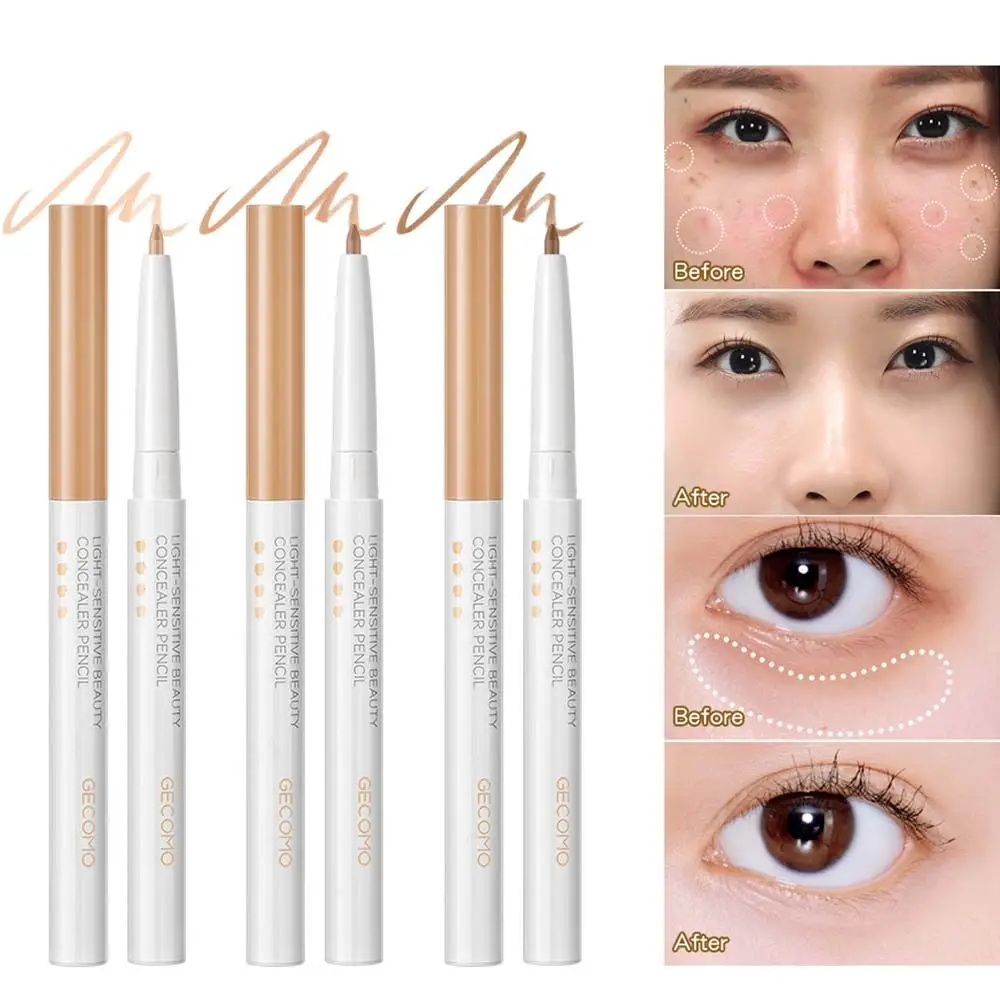 Impermeável Face Concealer Pen, Blemishes Maquiagem Ferramenta, Lápis Sobrancelha, Lábios Contorno