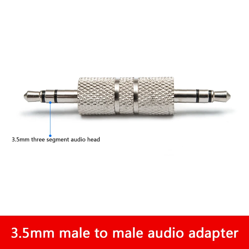 3.5mm Male to Male Stereo Audio Adapter Converter For MP3 MP4 3.5mm Jack Headphone Coupler for Bluetooth Car Audio AUX Connector