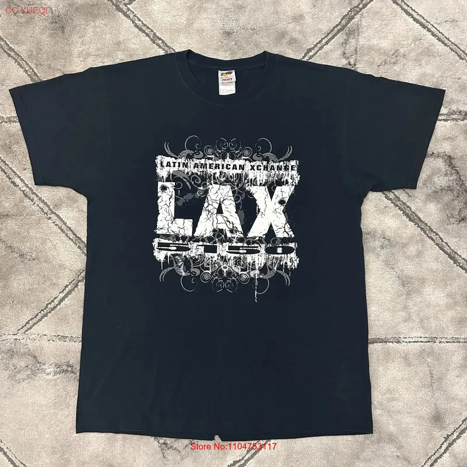 LAX TNA Wrestling Latin America Xchange 5150 Promo T Shirt LARGE Mens HAS HOLE vintage Washed homme designer clothes