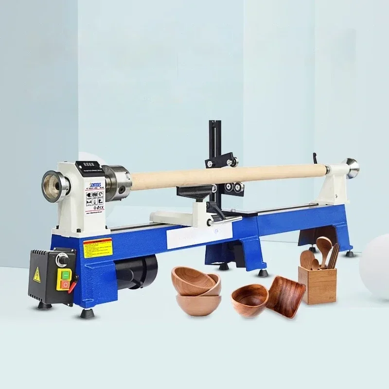 Woodworking Lathe Small Multifunctional Household Lathe Machine Digital Display Micro LatheWood Rotary Machine Buddha Beads，