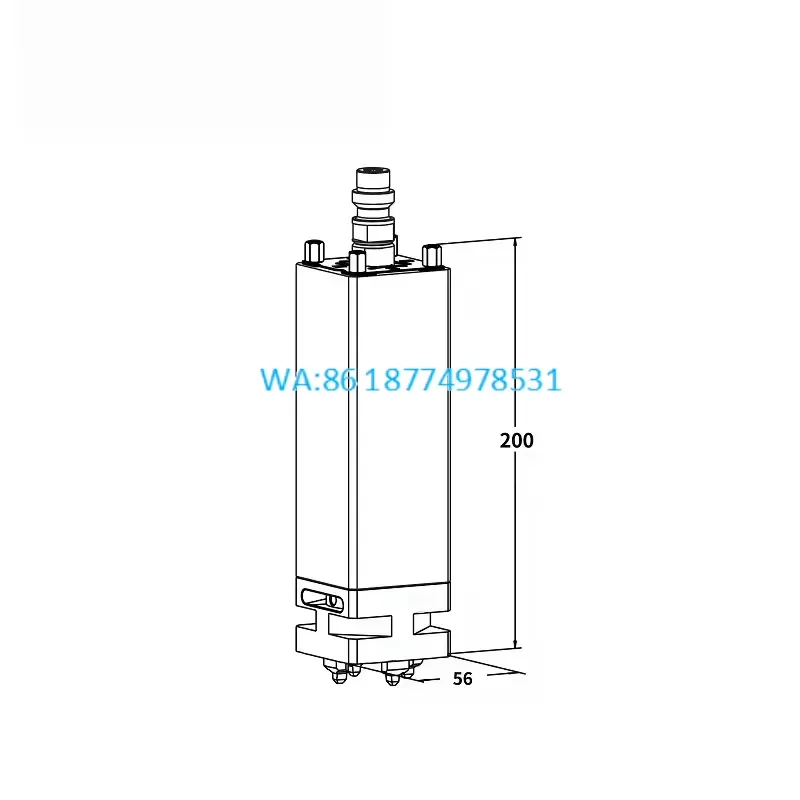 Wmwmnu 50mm Vertical Extension Holder for EDM System 3R Compatible Hardened Steel 0.002mm Repeatability with Spigot 3A-300093