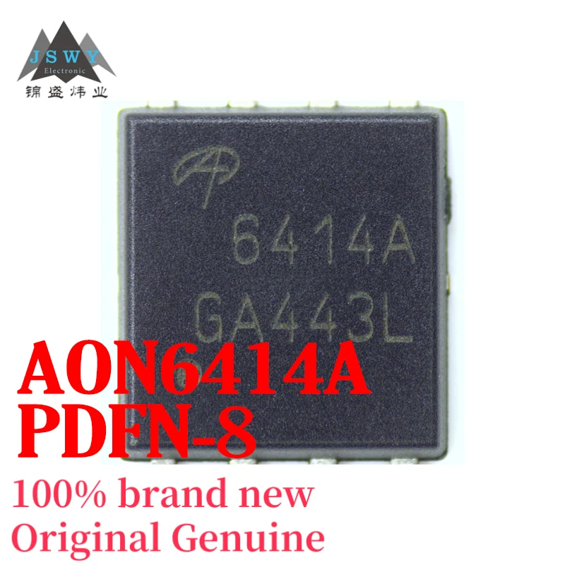 (10/50 قطعة) AON6414A AON6414 الشاشة الحريرية 6414A DFN-8 MOS ترانزستور التأثير الميداني في المخزون إلكترونيات شحن مجاني