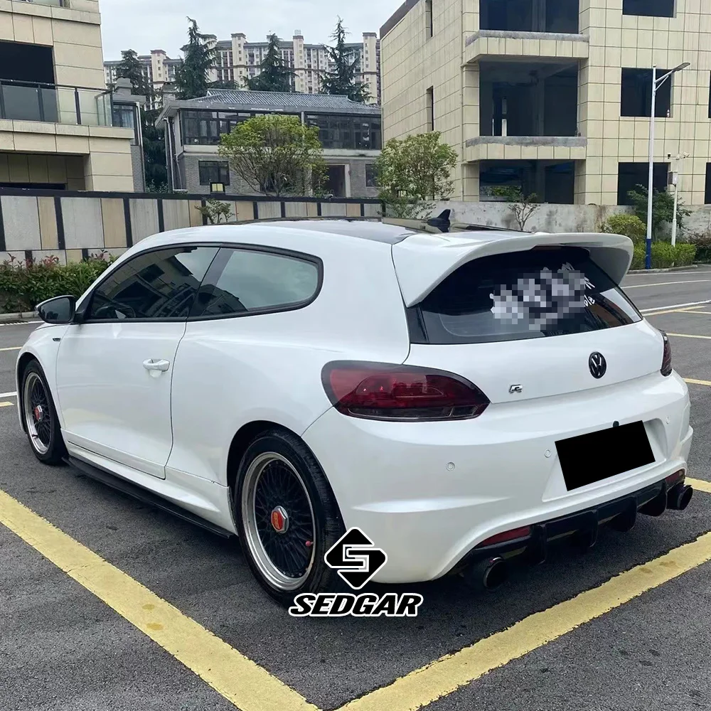 For Volkswagen Scirocco Regular Standard Trunk Spoiler 2009--2017 High Quality Real Carbon Fiber Spoiler Trunk Boot Wing Spoiler