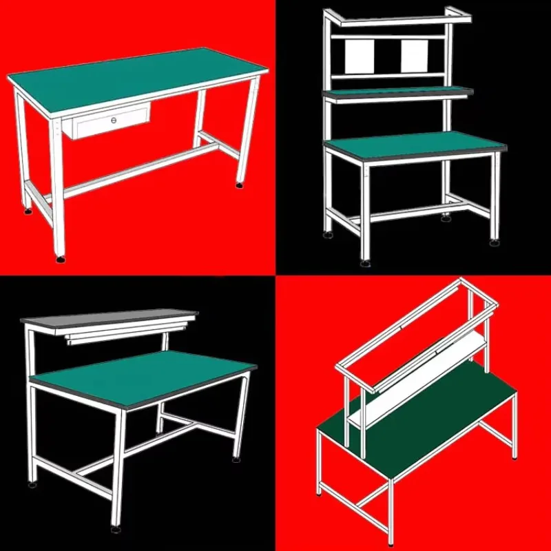 High Quality ESD Anti-Static Workbench Industrial Electronic Work Table for SMT Workshop