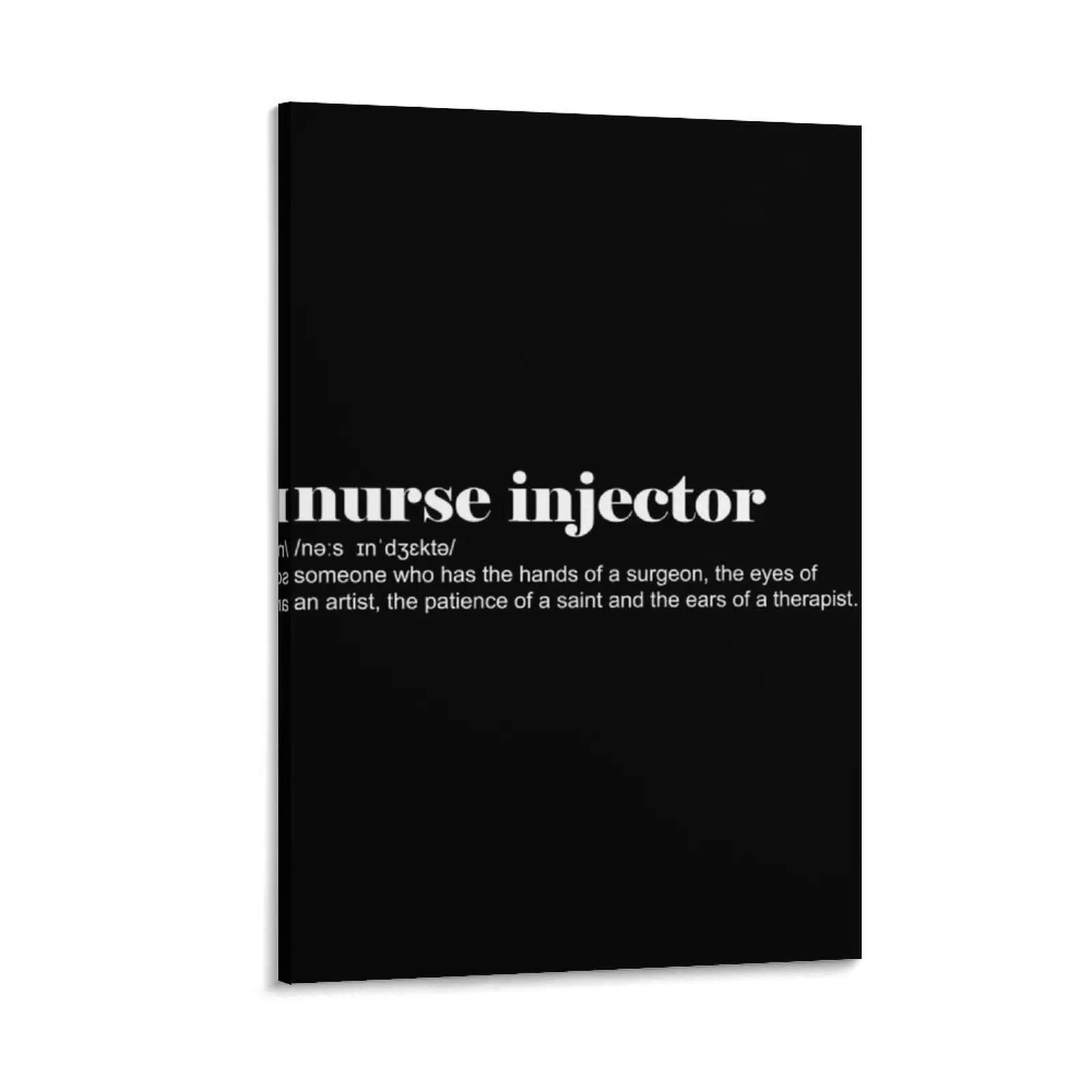 

Funny Word Definition Aesthetic Nurse Injector print Canvas Painting anime Home decoration