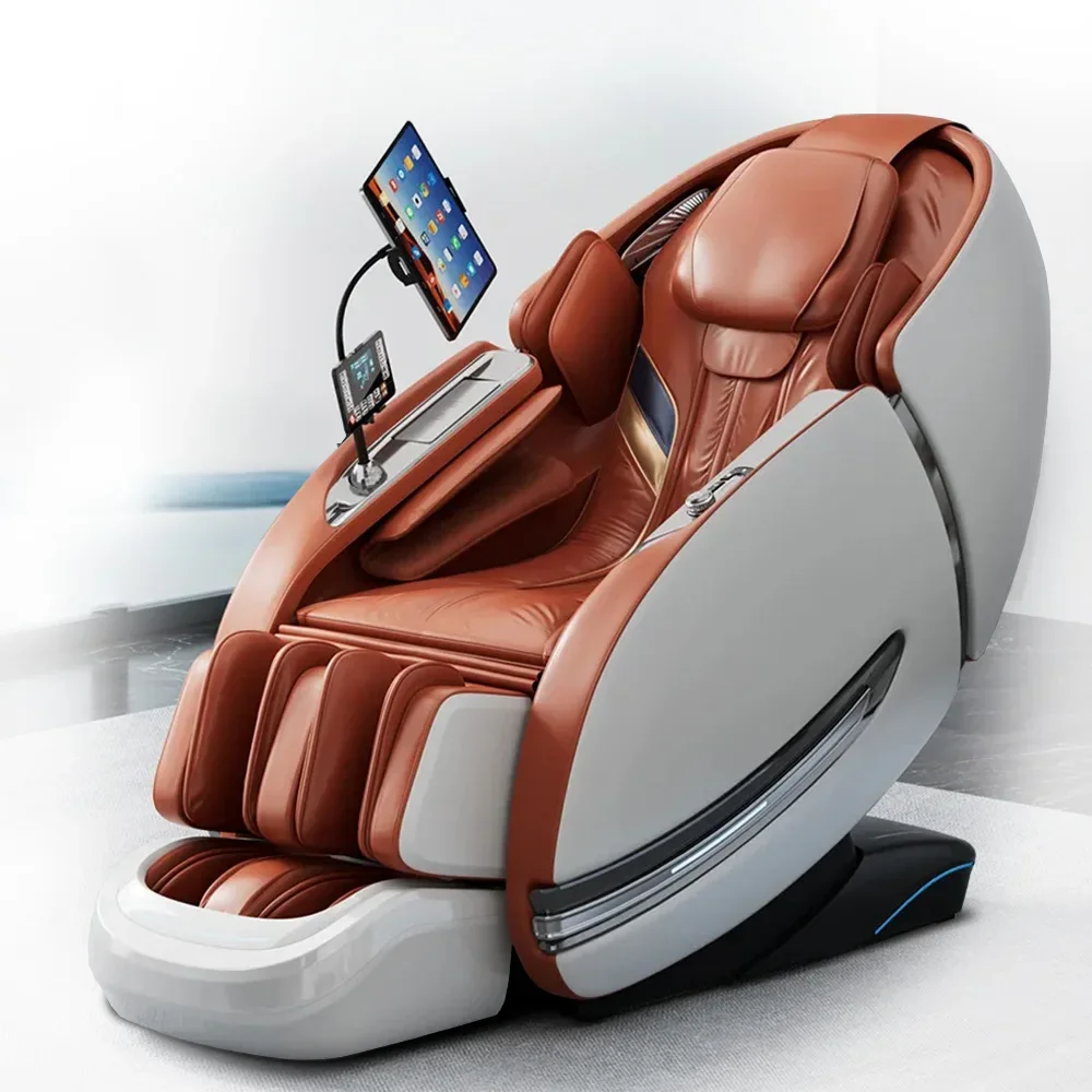 GUOHENG 2024 Modern Air Pressure Zero Gravity electric ai voice Heating Waist Foot Full Body Massage Chair