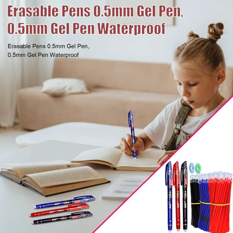 Erasable Gel Pens Erasable Ink Pens Fine Point Make Mistakes Disappear Non-slip Comfort Grip Safe Ink Gel Pen For Crossword