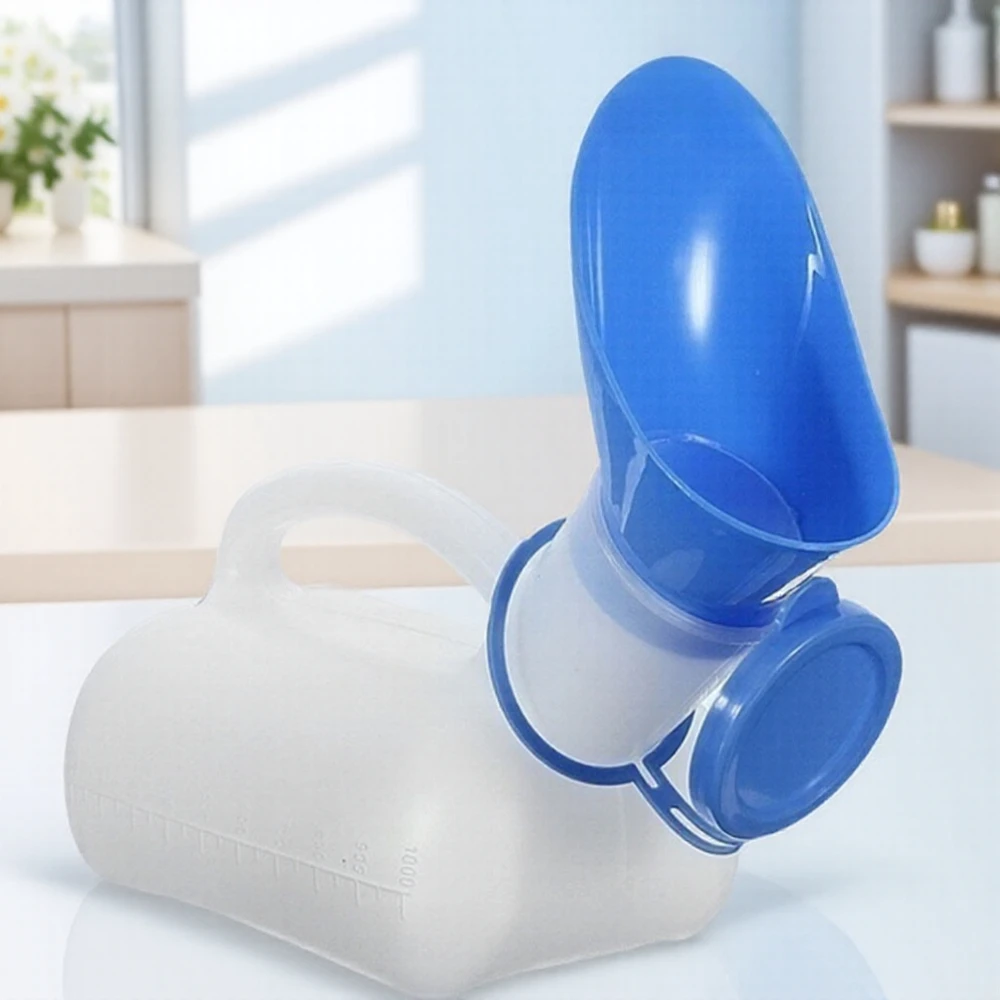 Unisex Urinal Bottle for Men Women with Lid and Funnel Travel Camping Outdoor Pee Bottle Kit