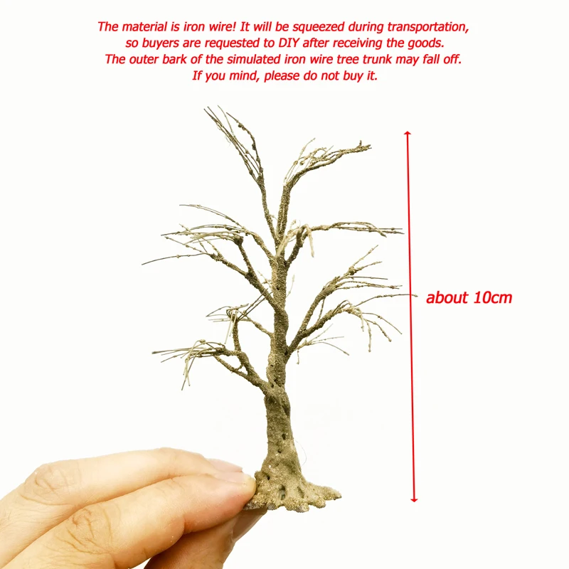 10cm/15cm/18cm/23cm/28cm Model Wire Tree Trunk for Making Handmade Tree Simulation Material Miniature Tree Model Train Layout