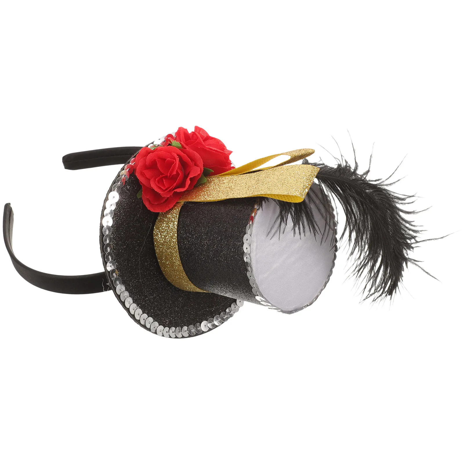 

Retro Top Hat Headbands Mini Vintage Hat for Girls Women Hair Accessories Festival Party Decorations Cosplay Costume