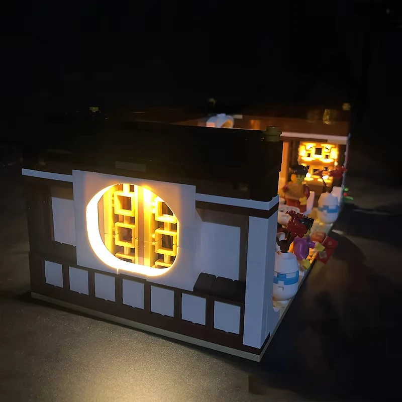 LEGO 80101 중국 새해 전야 디너 빌딩 블록, DIY LED 조명 키트, 블록 모델 없음