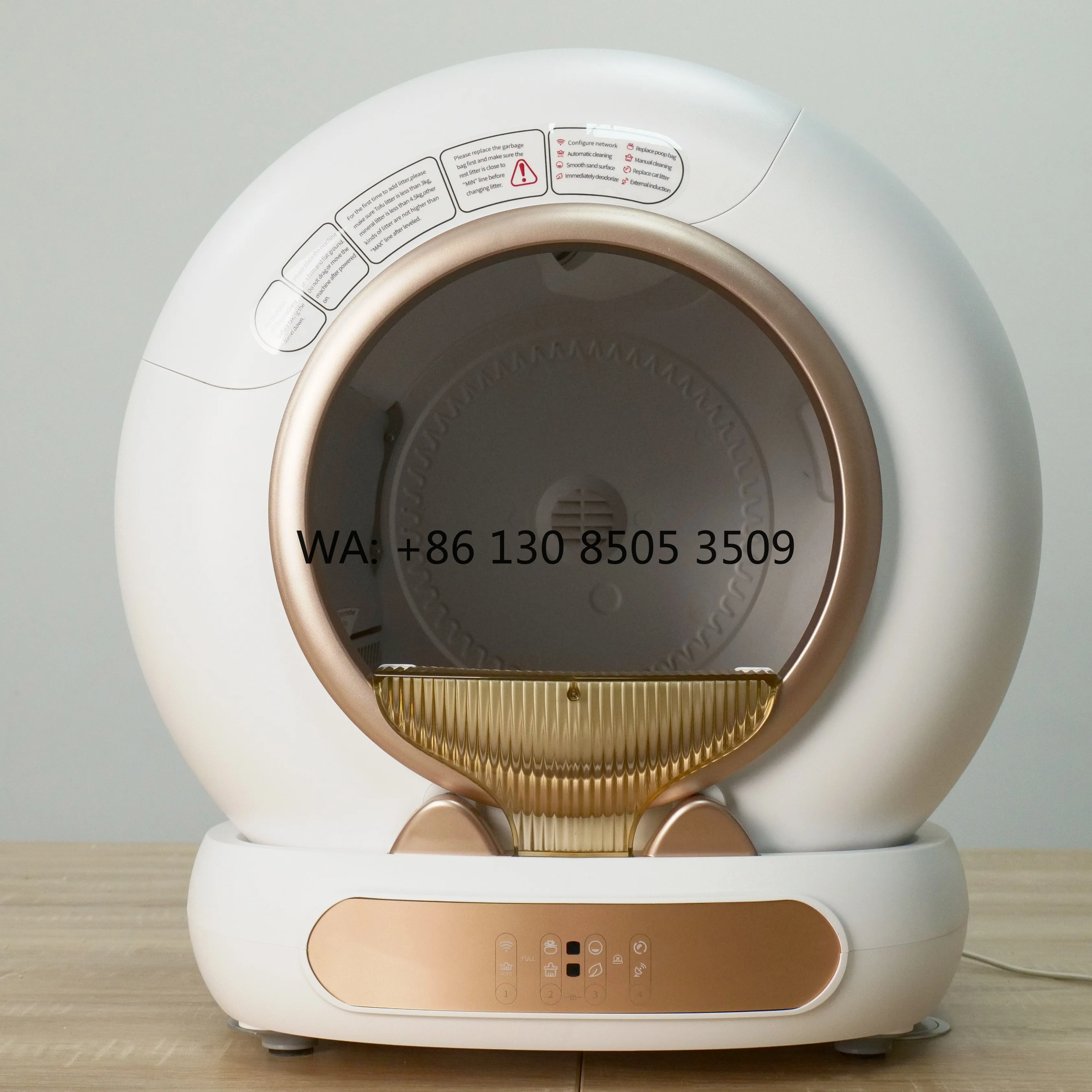 

New Model Automatic Cat Litter Box for Multiple Cat with App Control Self-Cleaning Cat Litter Box With 65L Space