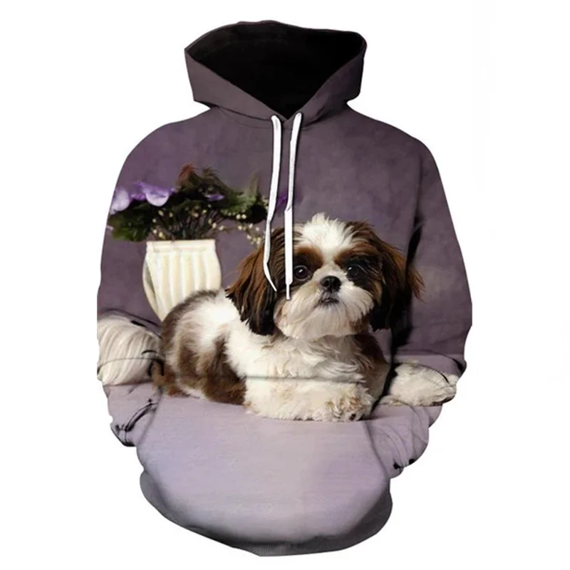 

2021 New 3D Printing Fashion Popular Sweatshirt Spring Autumn Men's And Women's Pullover Dog Street Harajuku Hoodies Streetwear