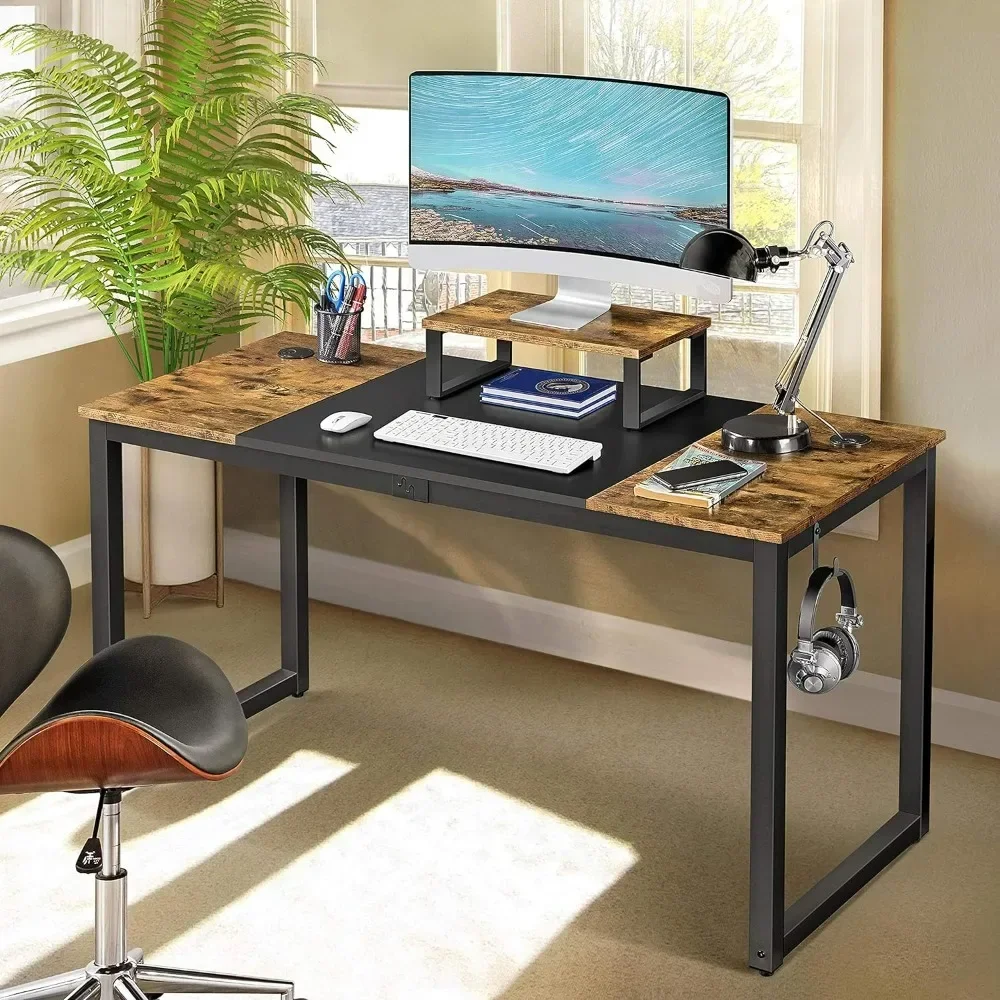 

For Large Computer Desk Modern Desk with Splice Board, Simple Writing Desk