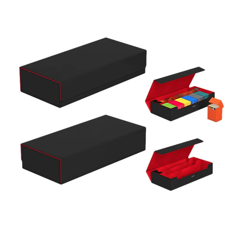 

2X Large Card Case Deck Box Playmat And Dice Collector Container Card Storage Box Storage Dustproof Card Storage Box A