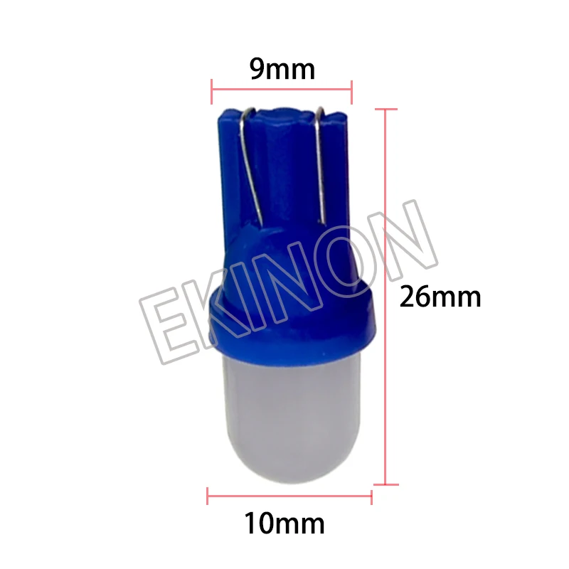 50pcs 6V 6.3V T10 W5W ไม่มีขั้ว Frosted LEN Pinball เกมรถแดชบอร์ดสัญญาณหลอดไฟสีขาวสีแดงน้ําแข็งสีฟ้าสีเขียวสีชมพู