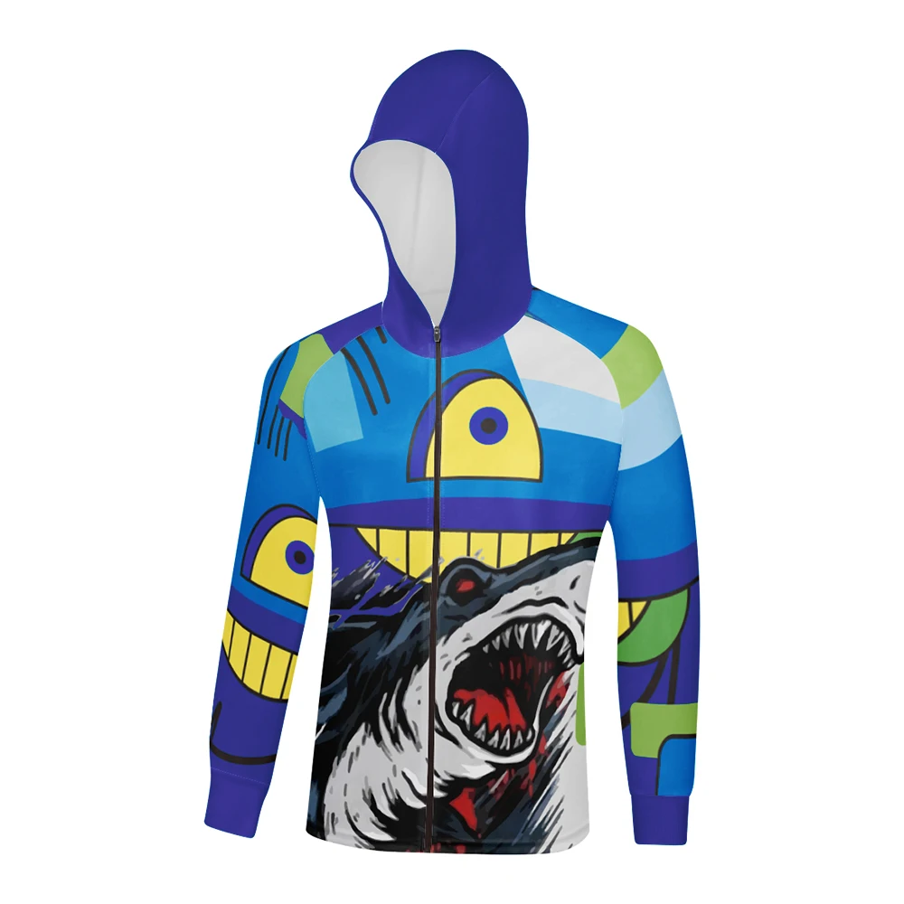 Fishing Hoodie Quick Dry Anti-UV Fishing Jersey Sun Protection Clothes Professional Printing Leisure hiking