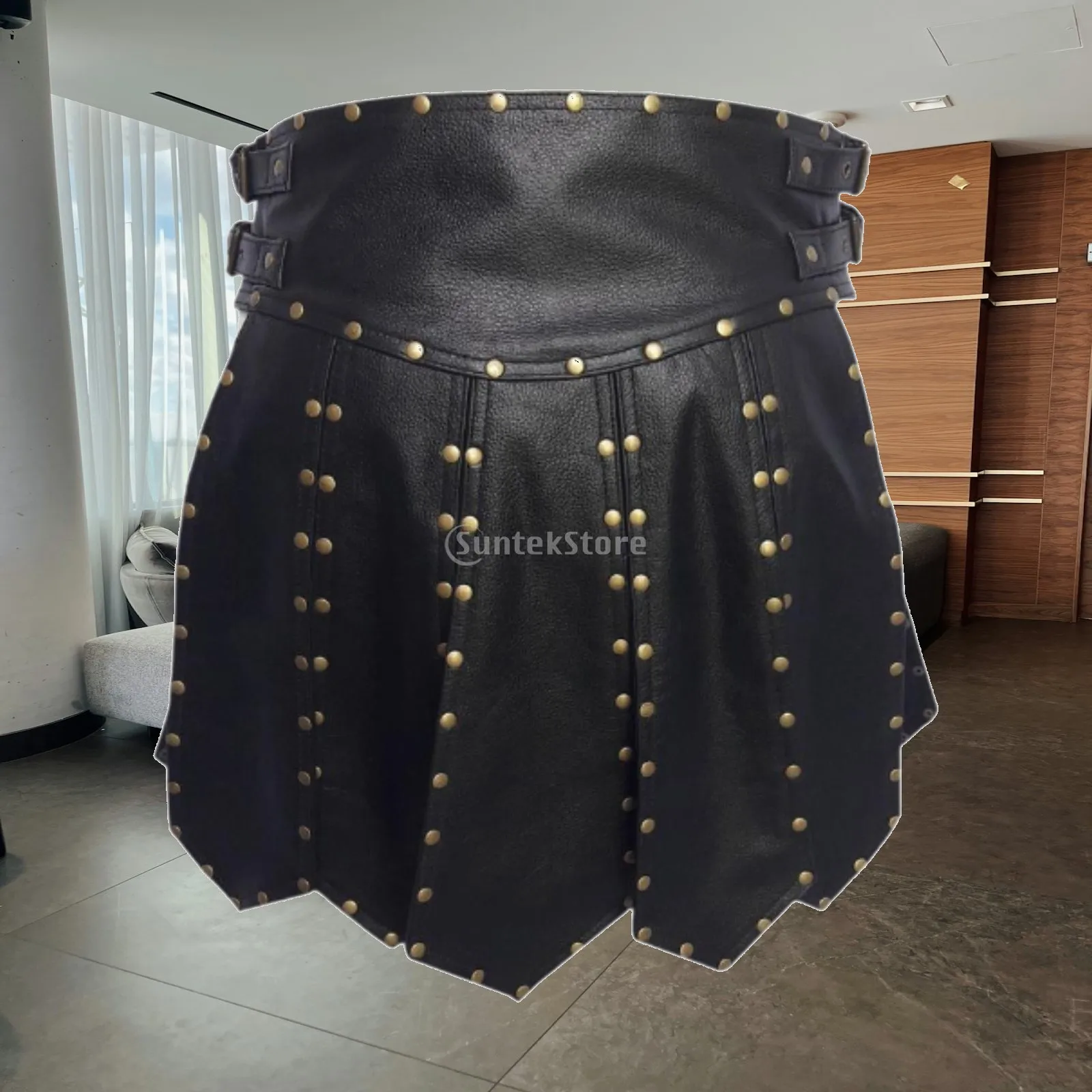 Cosplay Skirt Versatile Unique Adjustable Waistline Adjustable Utility Kilt for Club Wedding Stage Performance Party Carnival