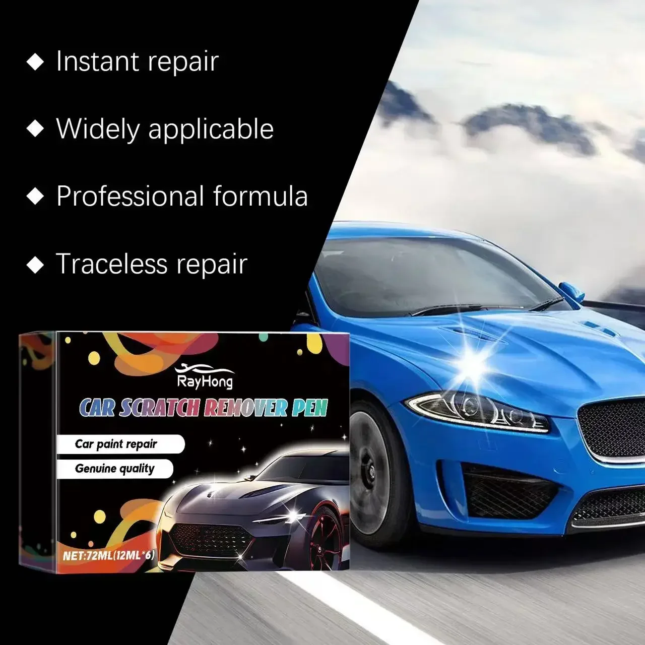 

Professional car paint non-toxic permanent waterproof repair pen waterproof transparent car scratch removal painting pen