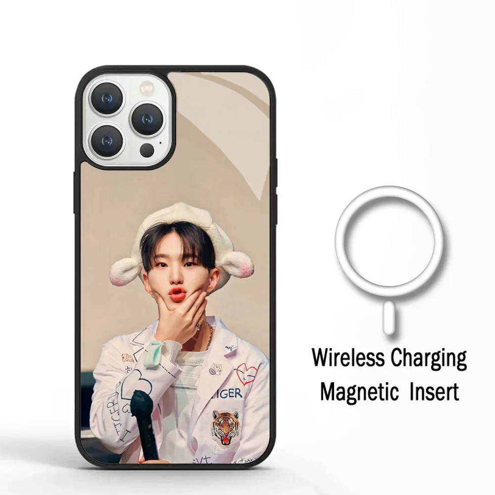 Hoshi Kwon Soonyoung Phone Case For IPhone 11 12 13 14 15 Plus Pro Max Mirror Acrylic Cover For Magsafe